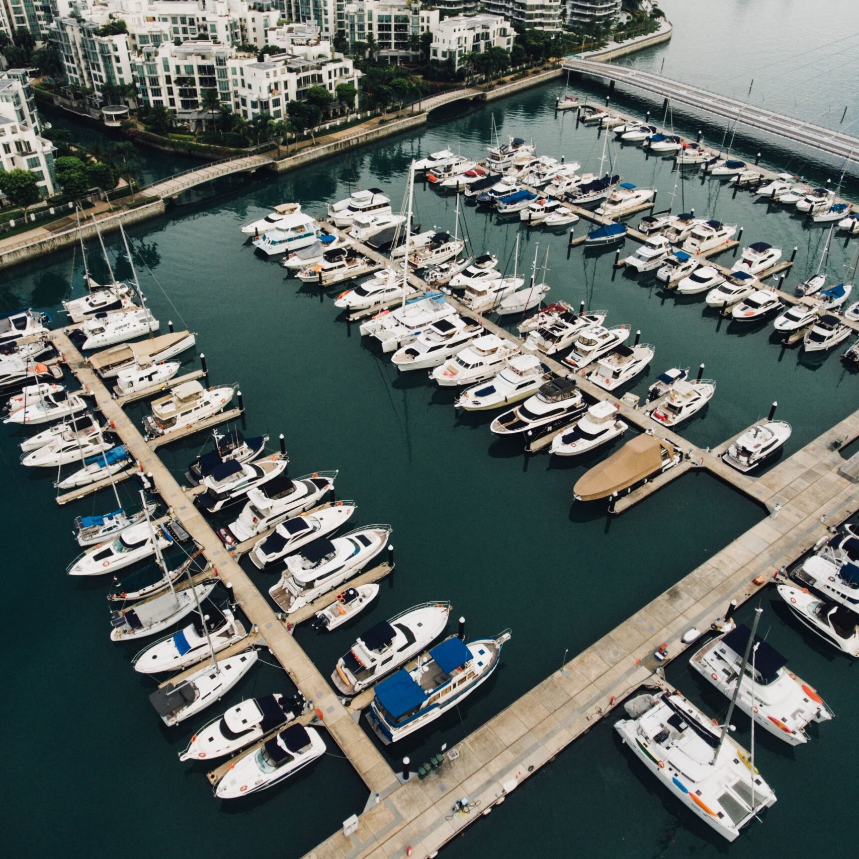 Marina from above.